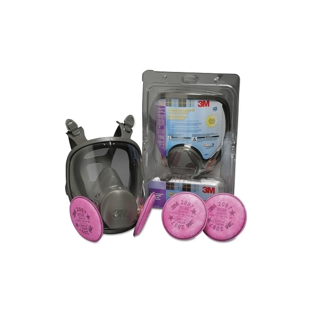 Mold Remediation Respirator Kit 69097, Large, Respiratory Protection, 4-Point Strap, 2 Kits/Case