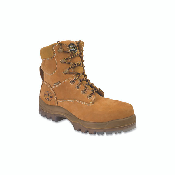 45 Series Composite Toe Safety Boots, Size 12, 7 in H, Leather, Rubber, Wheat