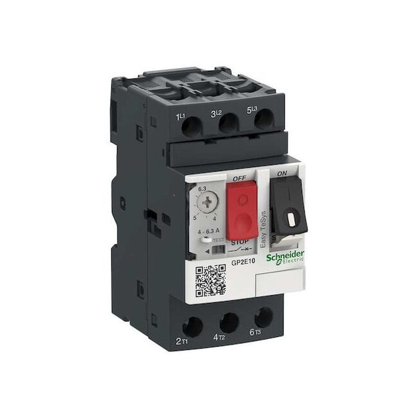 Manual Motor Starter, Not Applicable, 3 P, 3 Phase, Push Button, 6.3 A