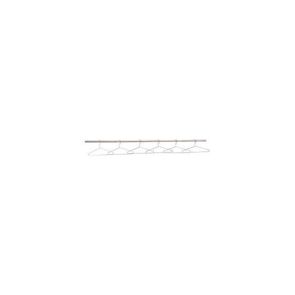 Interion Chrome Plated Hangers Pack of 6