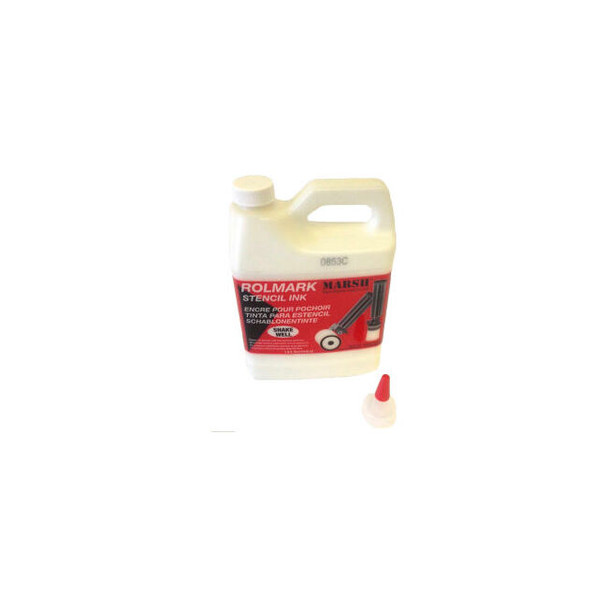 Marsh Rolmark Stencil Ink 1 Qt. White