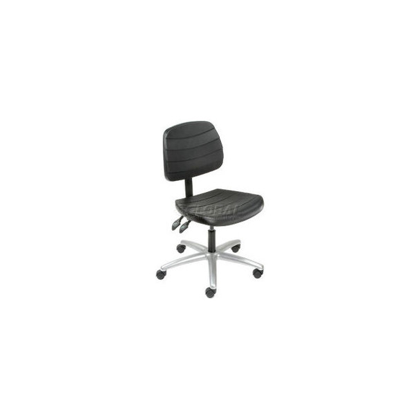 Interion Office Chair With Mid Back Polyurethane Black