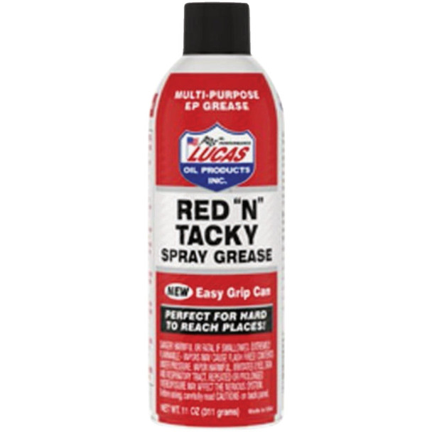 Lucas Oil 11 Oz. Red N Tacky Grease Aerosol LUCA11025