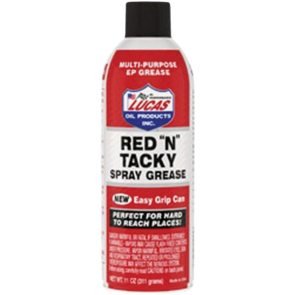 Lucas Oil 11 Oz. Red N Tacky Grease Aerosol LUCA11025