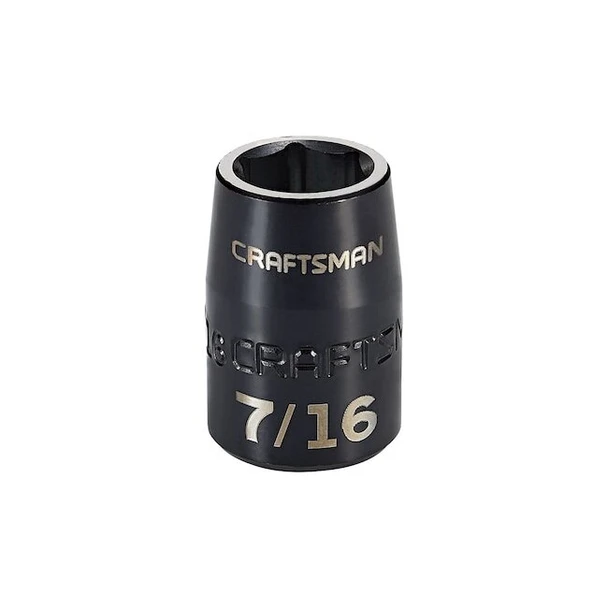 Craftsman Sockets, 3/8" Drive 7/16" SAE Impact Sha CMMT15833