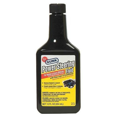 Motor Medic Power Steering Fluid,12 oz.,Bottle M2714H/6
