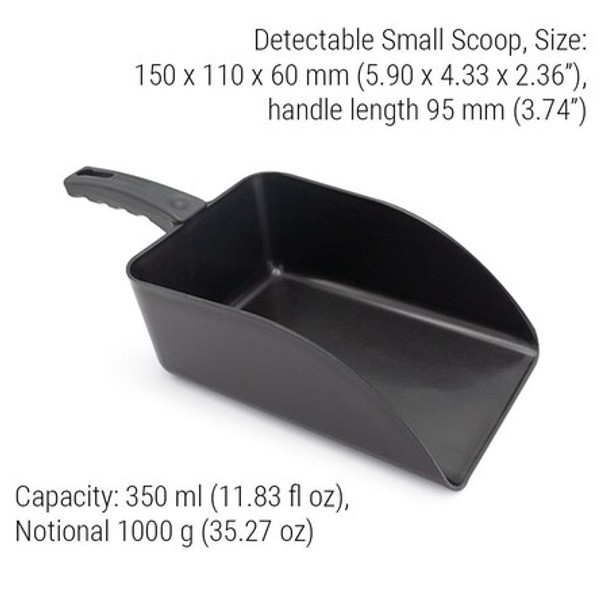 Detectamet Scoop,5.9 in L,Black,PK5 514-S086-P02-Z03