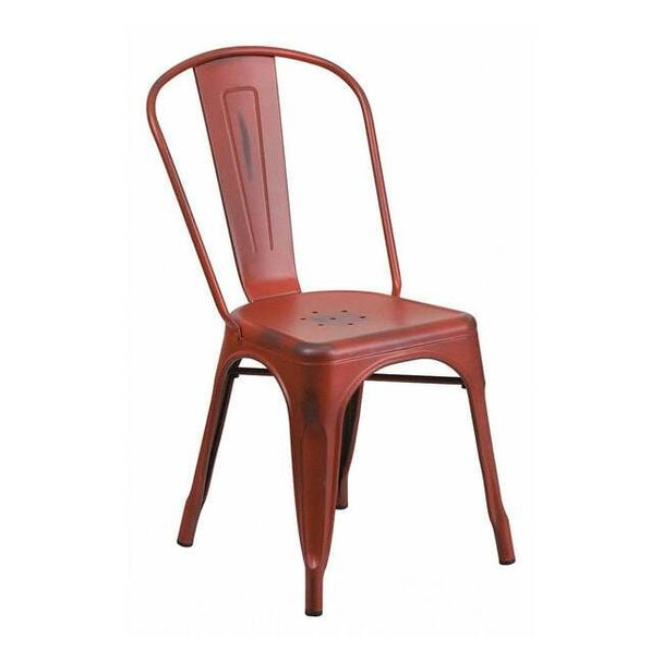 Contemporary Stackable Chair, 17-3/4 in W 20" L 33-1/2" H