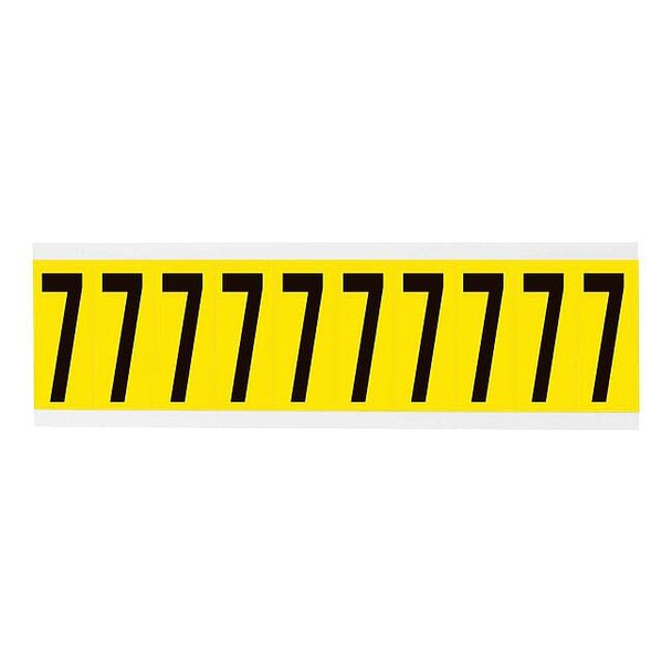 Brady NumberLabel,Vinyl,2-1/4inH,7/8inW 3440-7