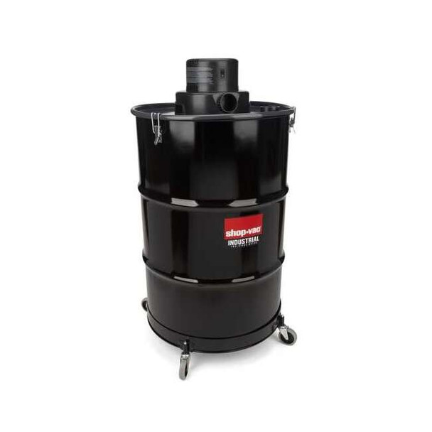 Wet/Dry Shop Vacuum, 55 gal Tank Size, Steel, 2 in Hose Dia, 12 ft Hose