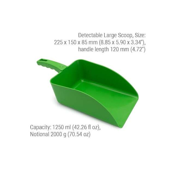 Detectamet Metal Detectable Scoop,8.85 In L,Green,Pk5 514-S088-P04-Z03