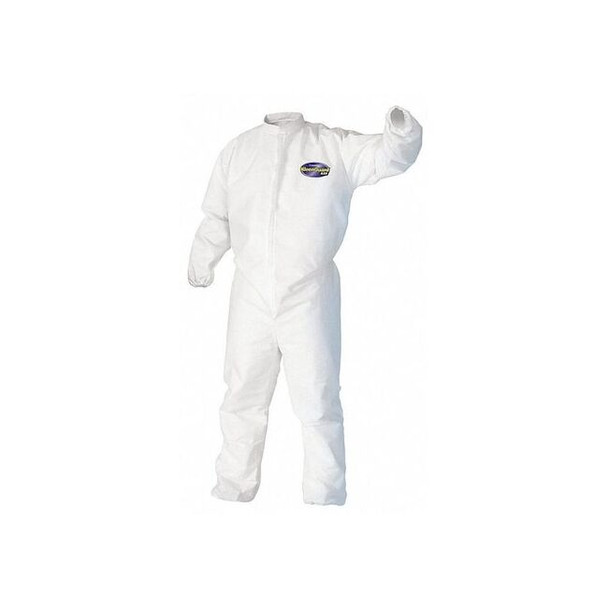 Kleenguard Coveralls,L,Wht,KleenGuard(TM) A30,PK25 46103