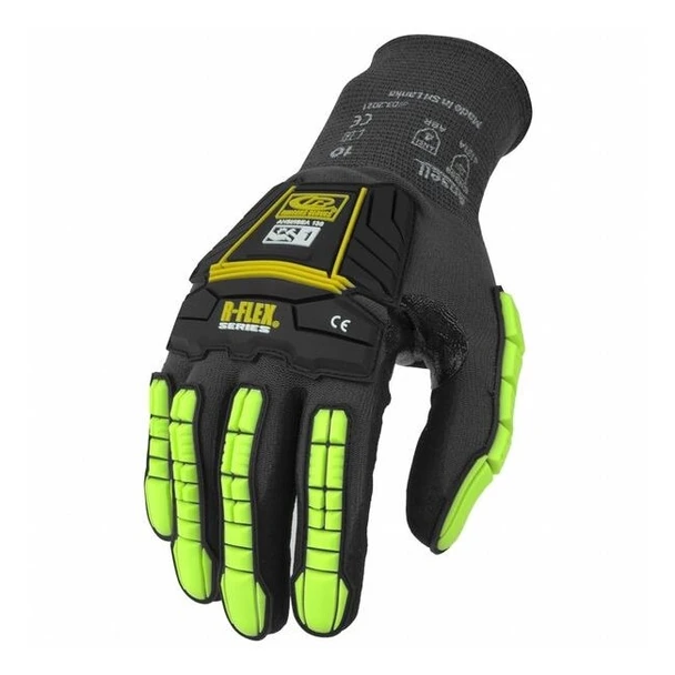 Ringers Gloves Ringers(R) R840 Abrasion/Impact Gloves, M (8), Black 1 PR R-840VP