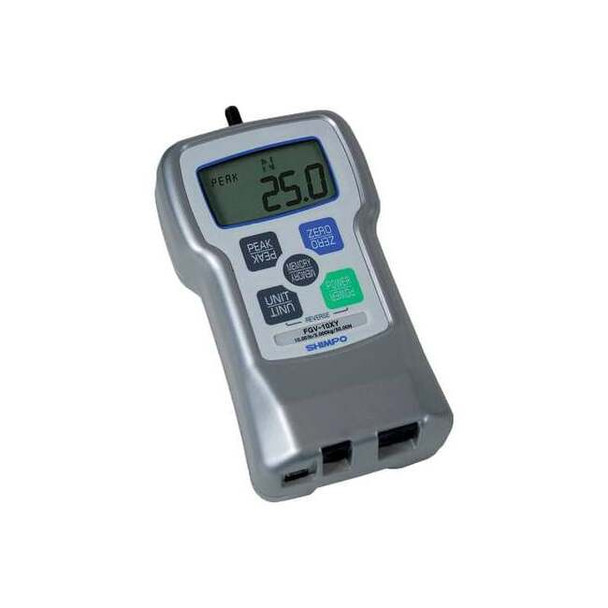 Shimpo Digital Force Gauge,Range 100 lb,USB FGV-100XY