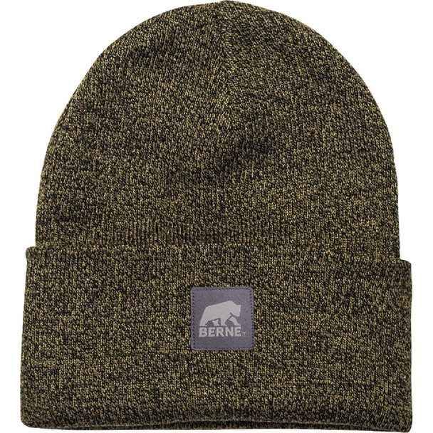 Berne Heritage Cedar Green & Black Knit Cuff Beanie H150CDBR400
