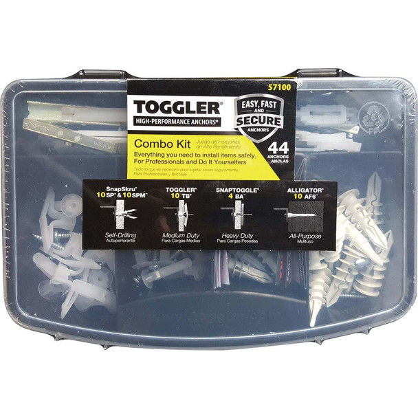 Toggler Assorted Anchor Combo Kit (44-Piece) 57100