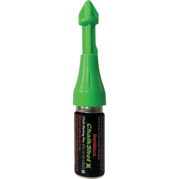 DuraMark ChalkShot 1 Oz. Hi-Vis Green Drill Hole Chalk Marker 76700DIB