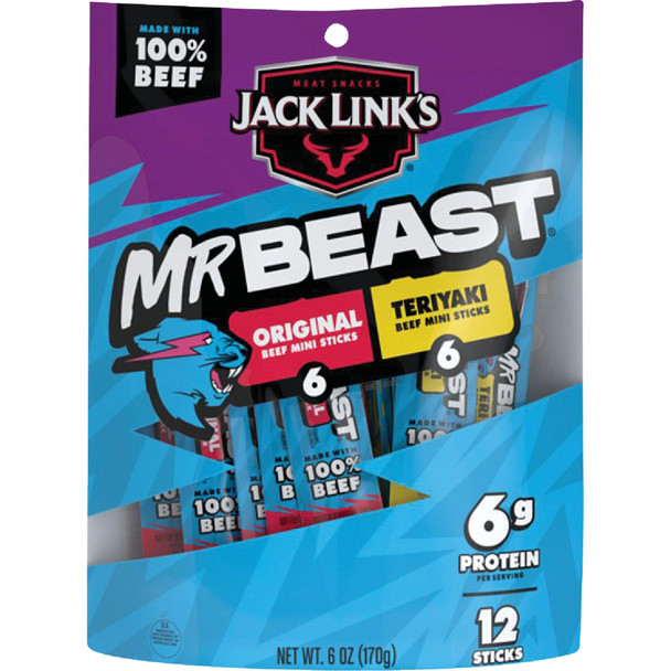 Jack Links 6oz Variety Multipack 147704 Pack of 8