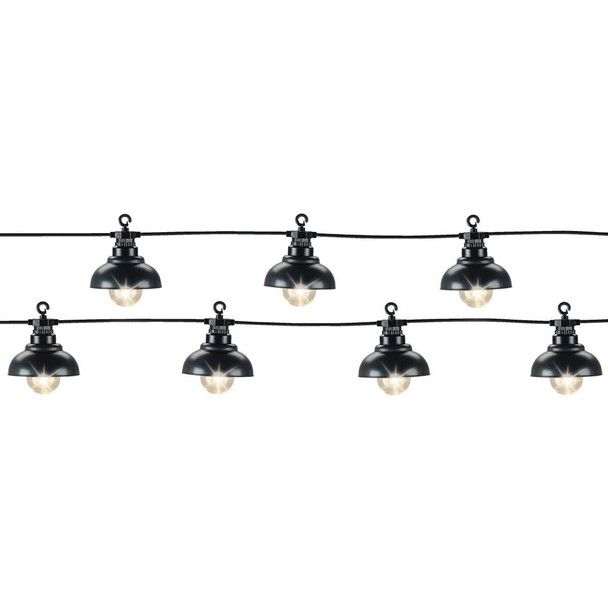 Lumineo 15 Ft. 10-Light Warm White LED Outdoor Party String Light Set 9782044