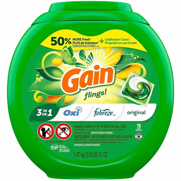 Gain Flings Laundry Detergent 09207CT