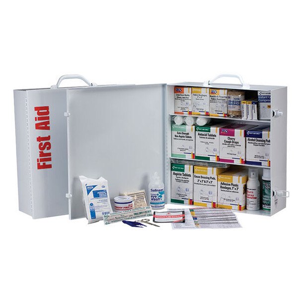 3-Shelf, 100-Person First Aid Station w/ 12-Pocket Liner, 1/Each