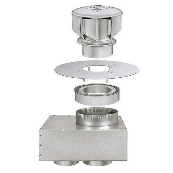 Dayton Combustion Air Inlet Vent Kt,Surface Mnt 32V264