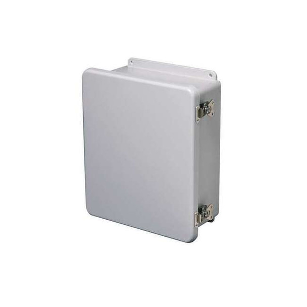 Twist Latch Electrical Enclosures, 9.73 in H, 3.98 in D, 8 in W, 1, Fiberglass