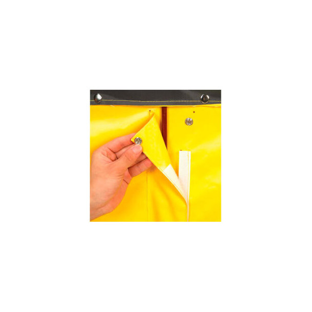 Global Industrial Replacement Liner For 12 Bushel Vinyl Basket Bulk Truck Yellow
