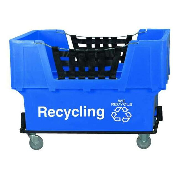 Manufacturer Varies Material Handling Cart,Blue,Recycling N1017261-BLUE-RECYCLE