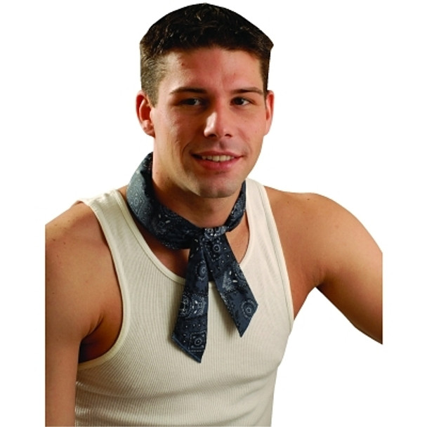MiraCool Neck Bandanas, 1-11/16 in W x 34.75 in L, Cowboy Blue