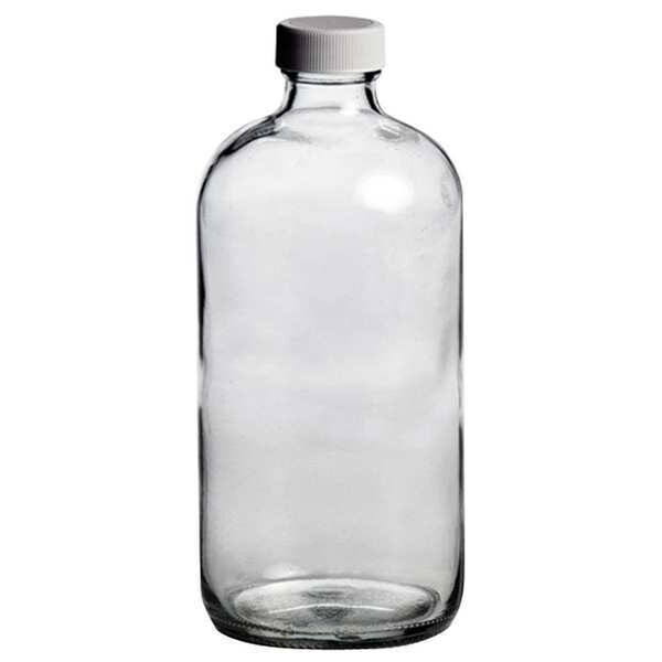 Qorpak Glass Bottle,16 oz.,Clear,PK12 239531