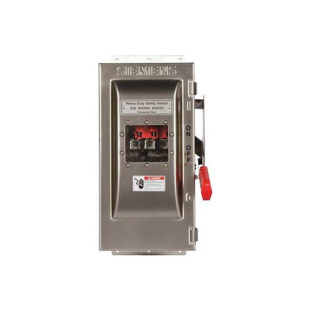 Siemens Fusible, Safety Switch, Heavy Duty, 600 V, 3PST HF361SW