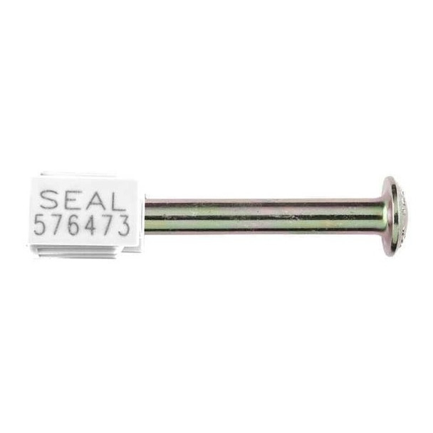 ISO 17712: 2013 High Security Bolt Seal,4-3/8" x 5/16",ABS,White,PK250
