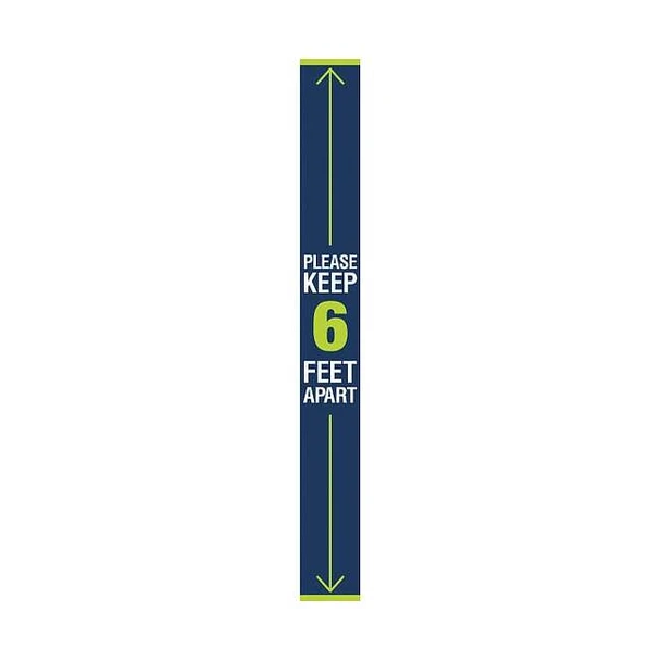 Stranco Decal, 72 in H, 8 in W, Vinyl, English, FS-728-001 FS-728-001