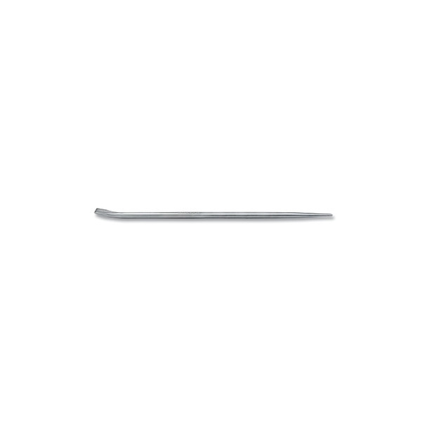 Plated Jimmy Bar, 25 in L, 3/4 in W Curved Tip, Metal