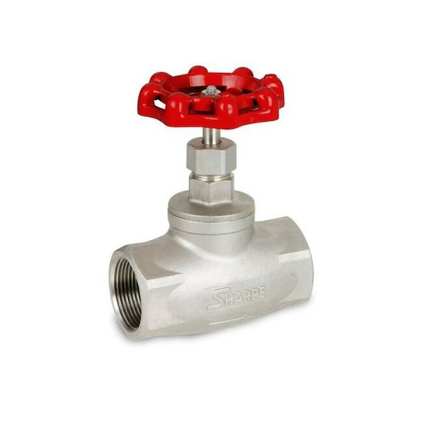 Sharpe Globe Valves,Thread x Thread,1 1/4" Size 4371006160