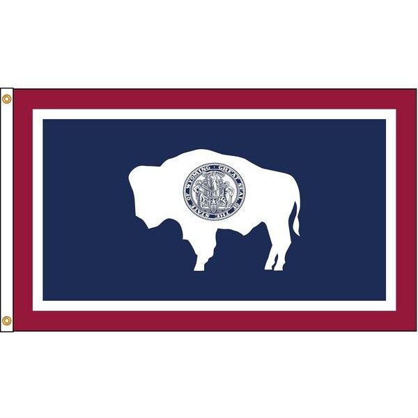 Annin Flagmakers Wyoming Flag,5x8 Ft,Nylon 146180