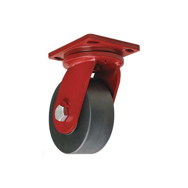 Hamilton Plate Caster,Swivel,Forged Steel,6 in,10,000 lb S-EPSD-63FST-4SL-ZB