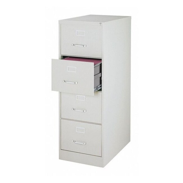 Hirsh 18" W 4 Drawer Vertical File Cabinet, Light Gray,  Legal 17550