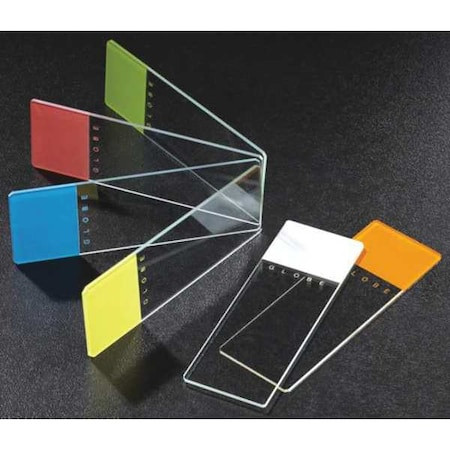 Globe Scientific Microscope Slide,White,1.1mm,PK144 1324W