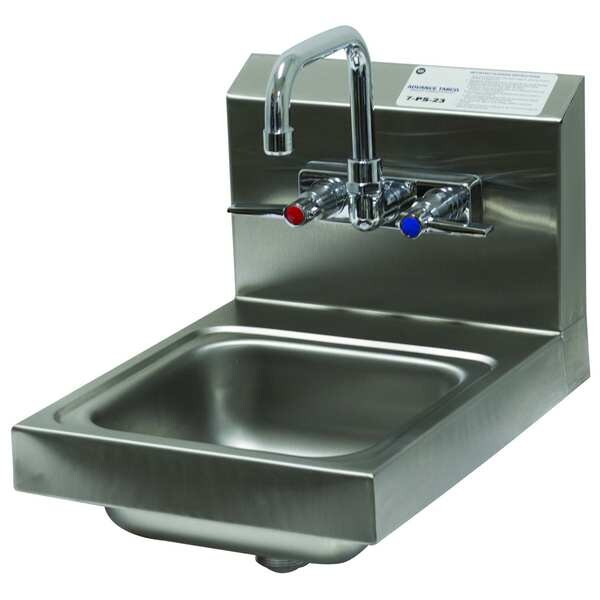 Advance Tabco Hand Sink,With Faucet,16 In. L,12 In. W 7-PS-23