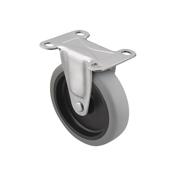 4" X 15/16" Non-Marking Polyurethane Rigid Caster, No Brake, Loads Up To 150 lb