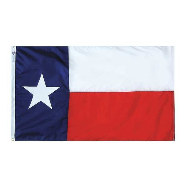 Annin Flagmakers State Flag,Texas,8ftH x 12ftW,2-Ply Poly 145309