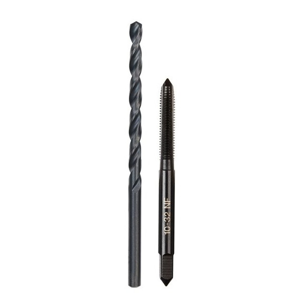 Milwaukee Tool 10-32 NF Straight Flute Plug Tap & No. 21 Drill Bit 49-57-5527