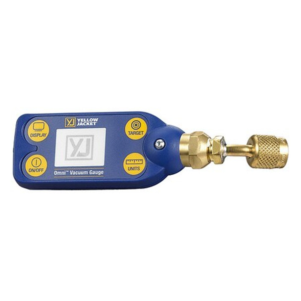 Yellow Jacket Vacuum Gauge, LCD, Brass, Audio/Visual 69021