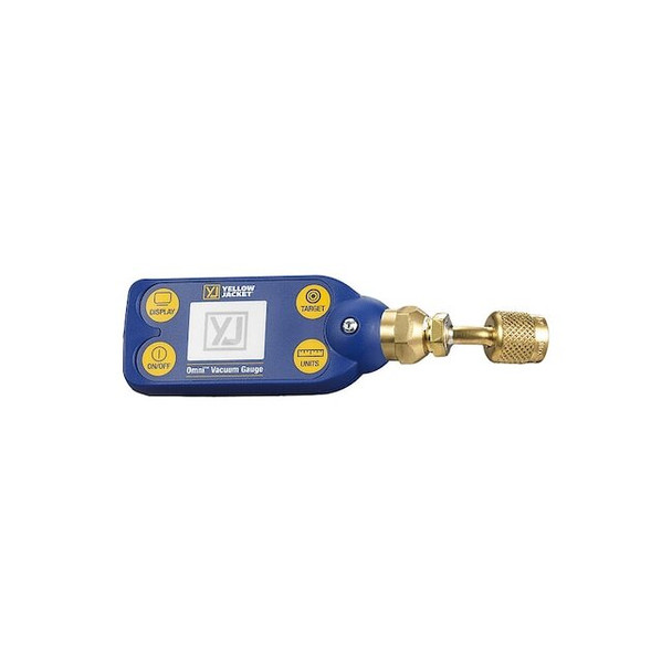 Yellow Jacket Vacuum Gauge, LCD, Brass, Audio/Visual 69021