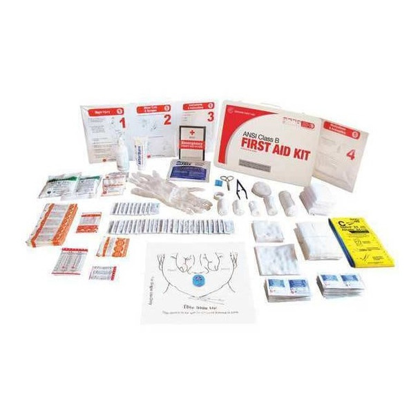 First Aid Kit and Housing, Metal 207 Components, 50 People Served