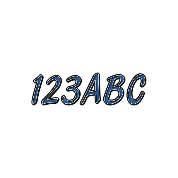 Hardline Products LetterandNumberLabelSet,3inH,1-3/8inW GBLBKG400