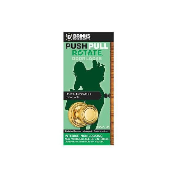 Brinks Home Security Barrett Passage,Polished Brass,Doorlock 23045-105