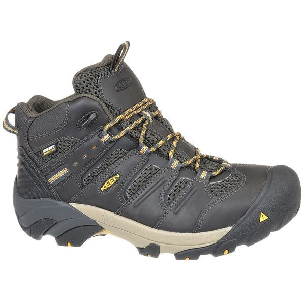 Men's Hiker Boot, 8 EE, Steel Toe, 5 in H, Raven/Tawny Olive, 1018079
